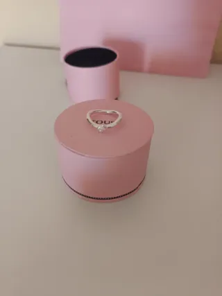 Anillo Tous ORIGINAL Plata Talla 12