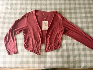 Chaqueta torera B&B 100% algodón rosa