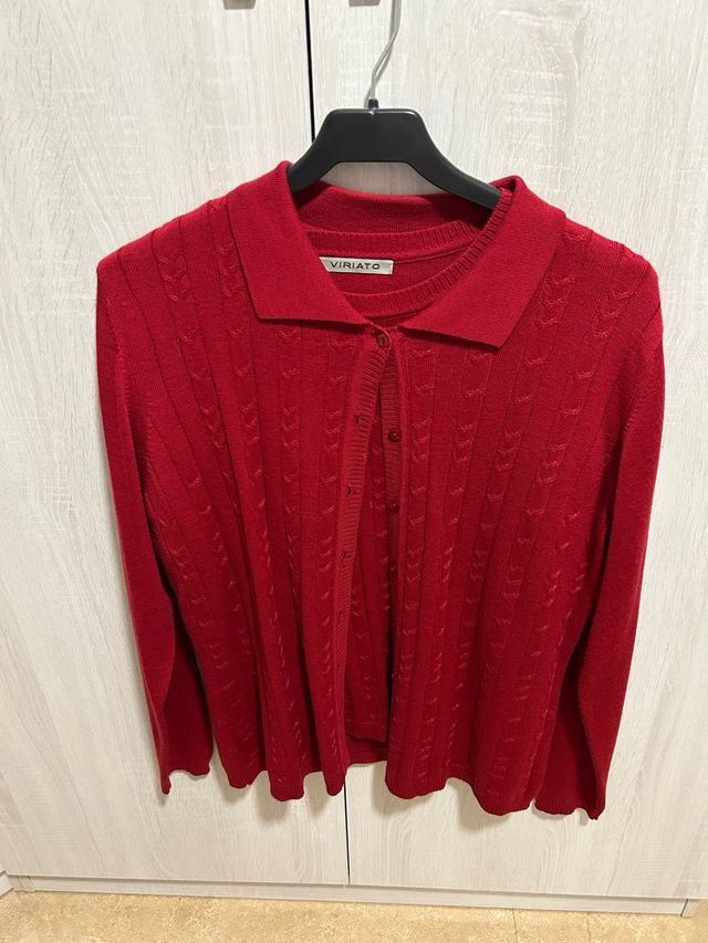 Conjunto jersey y rebeca Viriato rojo