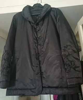 Chaquetón SPARE BUTTON Talla 44 Negro