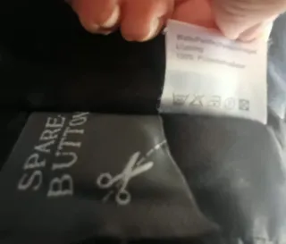 Chaquetón SPARE BUTTON Talla 44 Negro