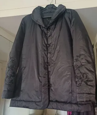 Chaquetón SPARE BUTTON Talla 44 Negro