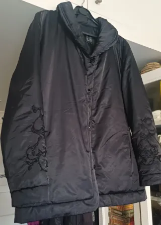 Chaquetón SPARE BUTTON Talla 44 Negro