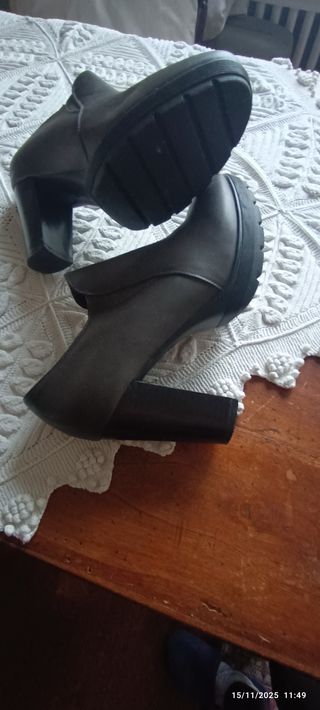 Polacchine donna tacco alto grigio n. 40