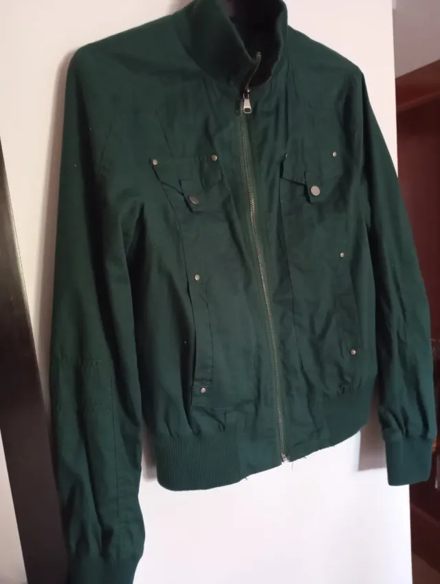 Chaqueta bomber mujer verde