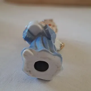 Angioletto porta candela in ceramica