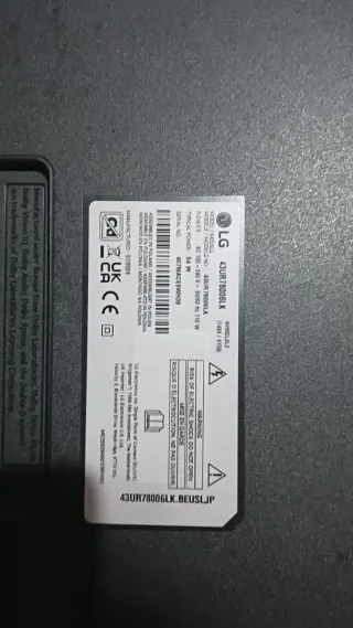 Smart TV 43 Rota para Piezas