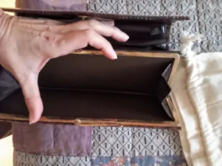 Bolso vintage serpiente marrón