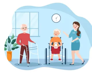 Cuidadora de personas mayores