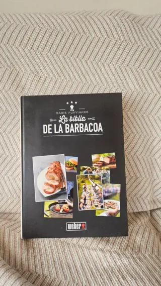 Barbacoa Weber con todos complementos que aparecen