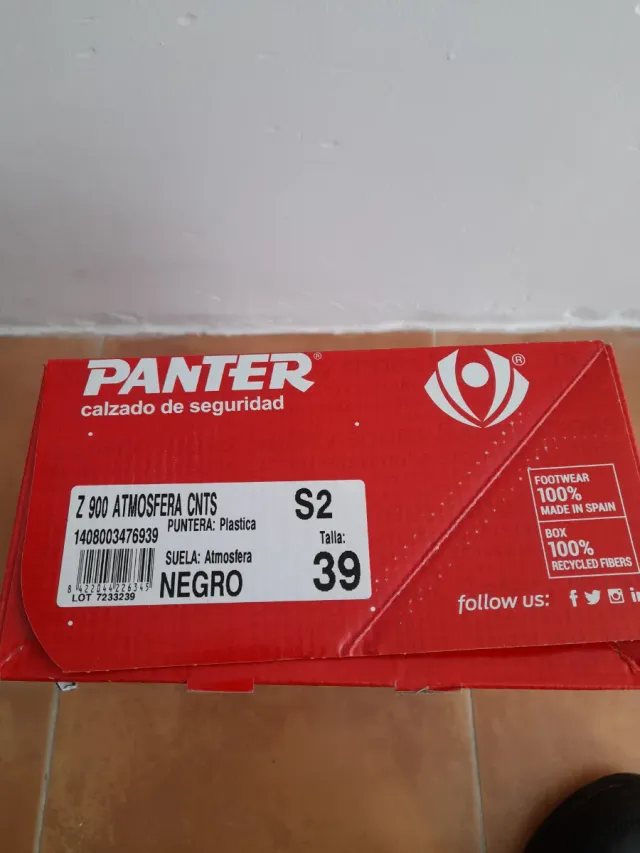 Zapatos de trabajo negros Unisex.