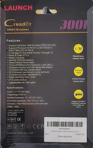 Creader 3001 scanner OBDII