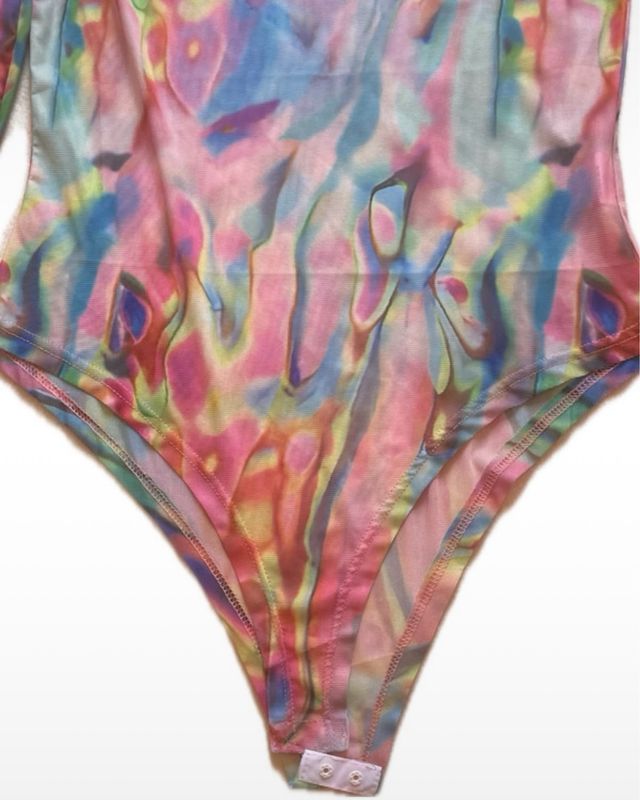 Body Malla Transparente Multicolor