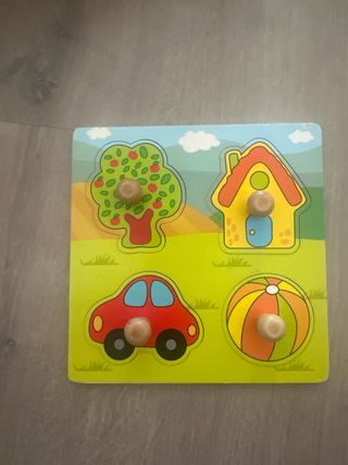 Puzzle encajable madera lote