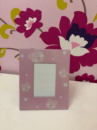 Cornice portafoto rosa con orsetti