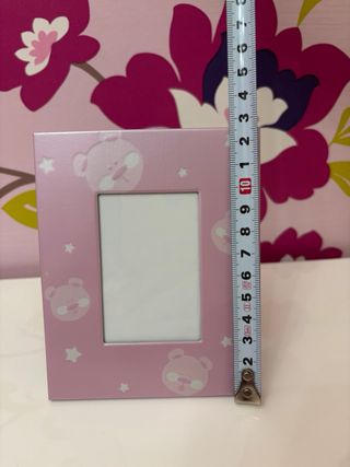 Cornice portafoto rosa con orsetti