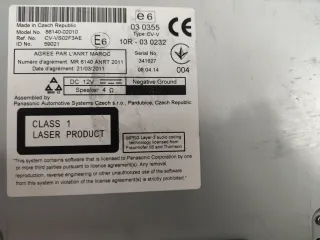 Radio Toyota Auris 2014