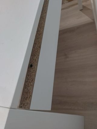 Mesa de comedor extensible blanca