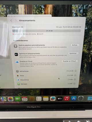 MacBook Pro Apple Plata/Gris Espacial