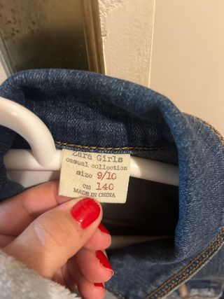 Chaqueta vaquera Zara Girls Talla 9/10