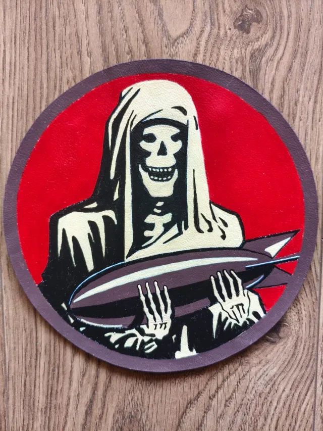 Parche Cuero Pintado a mano réplica WW2.