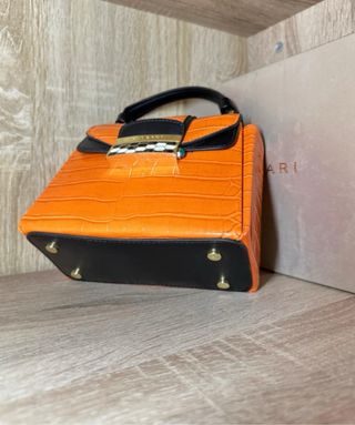 Bolso Bulgari Naranja y Negro