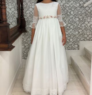 Vestido de Comunión talla 12 con cancán
