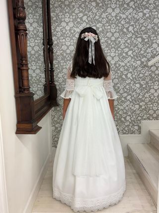 Vestido de Comunión talla 12 con cancán