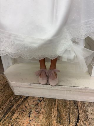 Vestido de Comunión talla 12 con cancán