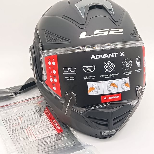Casco Modular LS2 Advant X Negro Mate Talla M