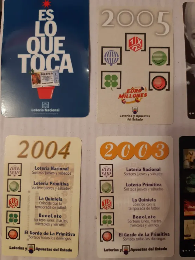 Lote 4 Calendarios Bolsillo A.H.N.A.R. / Seguridad