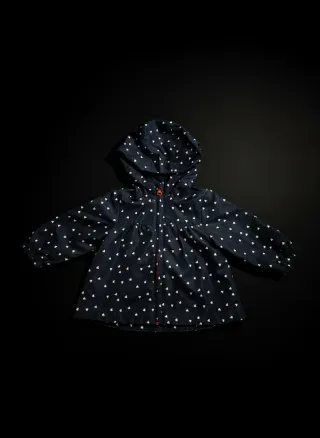 Parka impermeável Zippy menina 6-9 meses