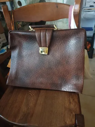Borsa 24 ore in pelle marrone