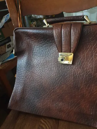 Borsa 24 ore in pelle marrone