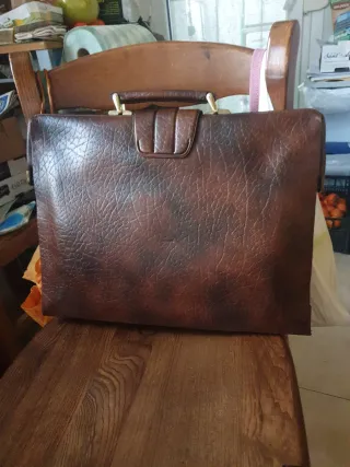 Borsa 24 ore in pelle marrone