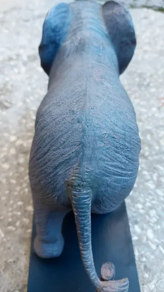 Mamma Elefante con Cucciolo Statuetta