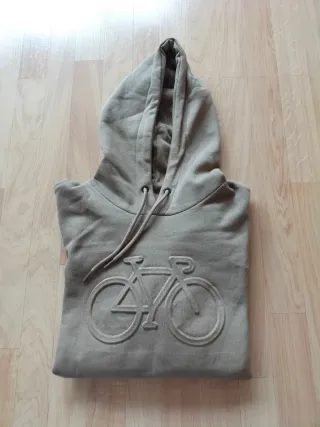 Sudadera Springfield Beige con Dibujo Bicicleta