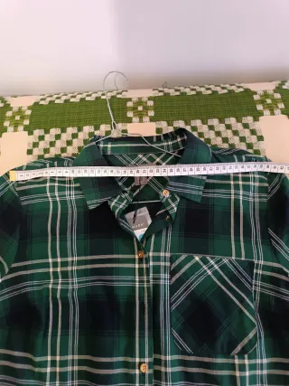 Camisa cuadros verde Primark