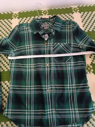 Camisa cuadros verde Primark