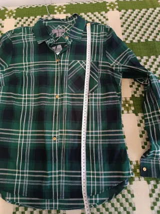 Camisa cuadros verde Primark