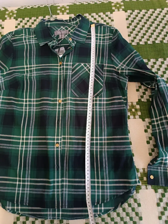 Camisa cuadros verde Primark