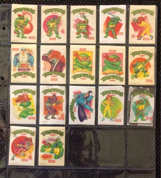 Cromos pegatinas panrico Tortugas Ninja