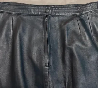 Falda piel vintage 80s