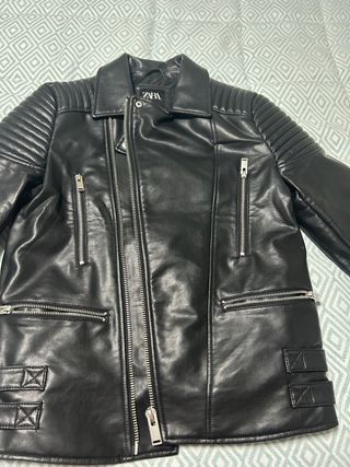 Chaqueta Biker Zara Negra