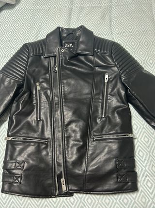 Chaqueta Biker Zara Negra