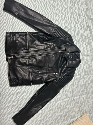 Chaqueta Biker Zara Negra
