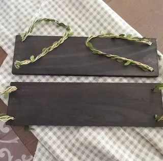 Coppia mensole rustiche in legno