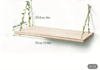 Coppia mensole rustiche in legno