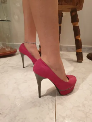 Décolleté rosa tacco alto