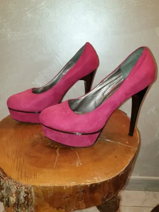 Décolleté rosa tacco alto